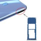 For Galaxy A20 A30 A50 SIM Card Tray + Micro SD Card Tray (Blue) - 1