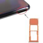 For Galaxy A70 SIM Card Tray + Micro SD Card Tray (Orange) - 1