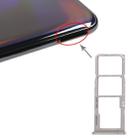 For Galaxy A70 SIM Card Tray + SIM Card Tray + Micro SD Card Tray (Grey) - 1