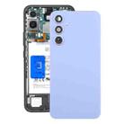 For Samsung Galaxy A54 SM-A546B Battery Back Cover with Camera Lens Cover(Purple) - 1