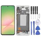 For Samsung Galaxy A56 SM-A566B Original LCD Screen Digitizer Full Assembly with Frame (Silver) - 1