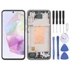 For Samsung Galaxy A35 SM-A356B Original LCD Screen Digitizer Full Assembly with Frame (Blue) - 1