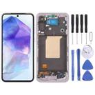 For Samsung Galaxy A55 SM-A556B Original LCD Screen Digitizer Full Assembly with Frame (Pink) - 1
