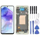 For Samsung Galaxy A55 SM-A556B OLED LCD Screen Digitizer Full Assembly with Frame (Light Green) - 1