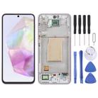 For Samsung Galaxy A35 SM-A356B OLED LCD Screen Digitizer Full Assembly with Frame (Pink) - 1