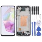 For Samsung Galaxy A35 SM-A356B OLED LCD Screen Digitizer Full Assembly with Frame (Blue) - 1