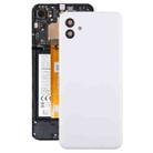For Samsung Galaxy A04 SM-A045F Back Cover with Camera Lens Cover(White) - 1