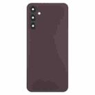 For Samsung Galaxy A24 SM-A245 Back Cover with Camera Lens Cover(Dark Red) - 2