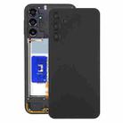 For Samsung Galaxy A24 SM-A245 Back Cover with Camera Lens Cover(Black) - 1