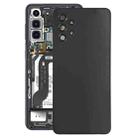 For Samsung Galaxy A32 4G SM-A325F Battery Back Cover with Camera Lens Cover(Black) - 1