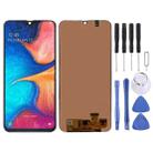 Original Super AMOLED LCD Screen for Galaxy A20 with Digitizer Full Assembly(Black) - 1