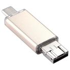 16GB 3 in 1 USB-C / Type-C + USB 2.0 + OTG Flash Disk, For Type-C Smartphones & PC Computer(Gold) - 2