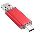 32GB 3 in 1 USB-C / Type-C + USB 2.0 + OTG Flash Disk, For Type-C Smartphones & PC Computer (Red) - 3