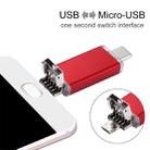 32GB 3 in 1 USB-C / Type-C + USB 2.0 + OTG Flash Disk, For Type-C Smartphones & PC Computer (Red) - 6