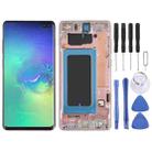 Original Super AMOLED LCD Screen for Samsung Galaxy S10+ Digitizer Full Assembly with Frame (Pink) - 1