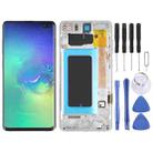 Original Super AMOLED LCD Screen for Samsung Galaxy S10+ Digitizer Full Assembly with Frame (Silver) - 1