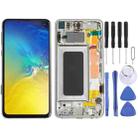 Original Super AMOLED LCD Screen Digitizer Full Assembly with Frame for Samsung Galaxy S10e (Silver) - 1