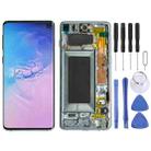 Original Super AMOLED LCD Screen for Galaxy S10 4G Digitizer Full Assembly with Frame (Blue) - 1