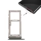 For Galaxy Note9 SIM Card Tray + SIM Card Tray / Micro SD Card Tray (Black) - 1