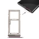 For Galaxy Note9 SIM Card Tray + SIM Card Tray / Micro SD Card Tray (Purple) - 1