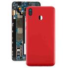 For Galaxy M20 Battery Back Cover (Red) - 1