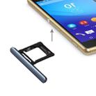 Micro SD / SIM Card Tray + Card Slot Port Dust Plug for Sony Xperia XZ Premium (Dual SIM Version)(Black) - 1