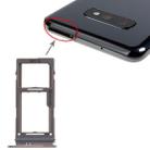 For Samsung Galaxy S10+ / S10 / S10e SIM Card Tray + Micro SD Card Tray (Black) - 1