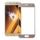 For Galaxy A5 (2017) / A520  Front Screen Outer Glass Lens (Gold) - 1