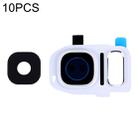 For Galaxy S7 Edge / G935 10pcs Camera Lens Covers (White) - 1