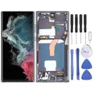 For Samsung Galaxy S22 Ultra 5G SM-S908U US Edition 6.78 inch OLED LCD Screen Digitizer Full Assembly with Frame (Black) - 1