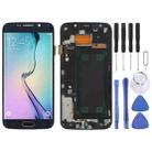 Original Super AMOLED LCD Screen For Samsung Galaxy S6 Edge SM-G925F Digitizer Full Assembly with Frame (Black) - 1