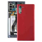 For Galaxy Note 10 Battery Back Cover (Red) - 1