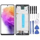 For Samsung Galaxy A73 SM-A736B TFT LCD Screen for Digitizer Full Assembly with Frame (Black) - 1