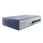 ESCAM POE 4+2 6-Port Fast Ethernet Switch 4-Port POE 10/100M 120W Network Switch, Transmission Distance: 150m(Black) - 2