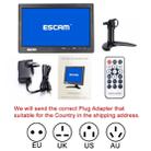 ESCAM T10 10.0 inch TFT LCD 1024x600 Monitor with VGA & HDMI & AV & BNC & USB for PC CCTV Security - 5