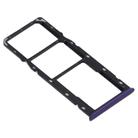 For OPPO Realme 5s  SIM Card Tray + SIM Card Tray + Micro SD Card Tray (Purple) - 3