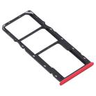 SIM Card Tray + SIM Card Tray + Micro SD Card Tray for OPPO Realme 5s (Red) - 3