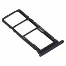 SIM Card Tray + SIM Card Tray + Micro SD Card Tray for Huawei Y7p (Black) - 3