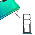 SIM Card Tray + SIM Card Tray + Micro SD Card Tray for Huawei Y7p (Green) - 1