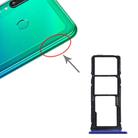 SIM Card Tray + SIM Card Tray + Micro SD Card Tray for Huawei Y7p (Blue) - 1