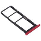 SIM Card Tray + SIM Card Tray + Micro SD Card Tray for Huawei Y7p (Red) - 3