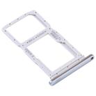 SIM Card Tray + SIM Card Tray / Micro SD Card Tray for Huawei Y9s(Silver) - 3