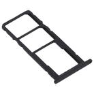SIM Card Tray + SIM Card Tray + Micro SD Card Tray for Huawei Honor 8A Pro (Black) - 3