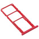 SIM Card Tray + SIM Card Tray + Micro SD Card Tray for Huawei Honor 8A Pro (Red) - 3