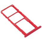 SIM Card Tray + SIM Card Tray + Micro SD Card Tray for Huawei Y6s (2019) (Red) - 3