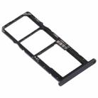 SIM Card Tray + SIM Card Tray + Micro SD Card Tray for Huawei Y6s (2020) (Black) - 3