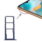 SIM Card Tray + SIM Card Tray + Micro SD Card Tray for Huawei Y6 (2019) (Blue) - 1