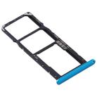 SIM Card Tray + SIM Card Tray + Micro SD Card Tray for Huawei Y6p (Blue) - 3