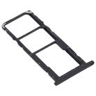 SIM Card Tray + SIM Card Tray + Micro SD Card Tray for Huawei Y8s (Black) - 3