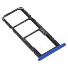 SIM Card Tray + SIM Card Tray + Micro SD Card Tray for Huawei Y8s (Blue) - 3